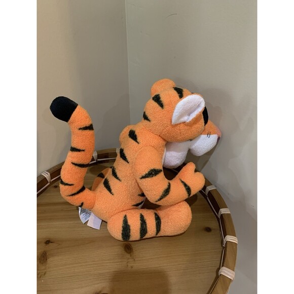 Disney Winnie the Pooh  Tigger Flocked Jointed Moveable Arms &Legs Stuffed - Picture 4 of 7